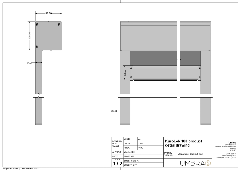 KuroLok Side Channel | Technical Drawings