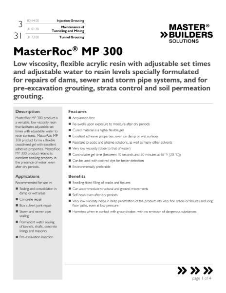 mbs-masterroc-mp-300-tds