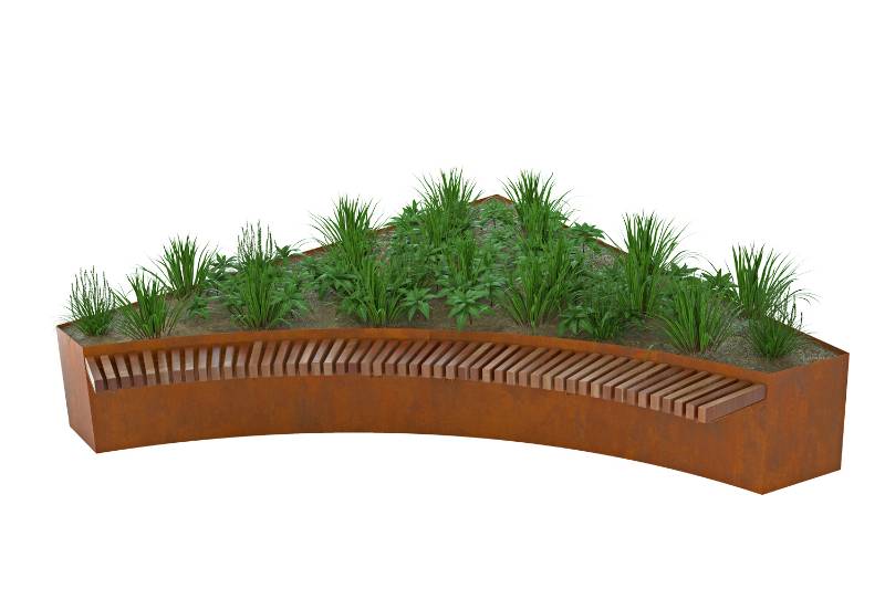 Integrated Timber Benches - Timber bench systems