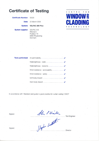 CWCT Certificate