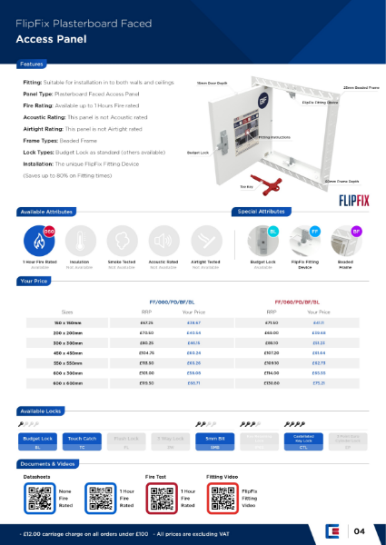 Product Page - FF Plasterboard Door Range