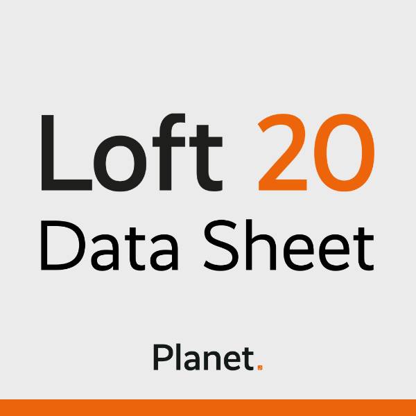 Planet Loft 20 Framed Single Gazed Partition System Data Sheet