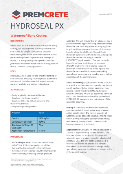 Hydroseal PX