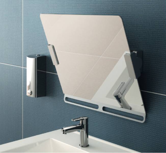 Tilted Mirror with Handle