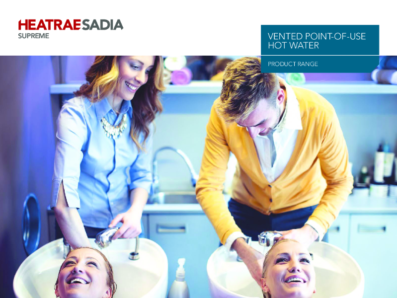 Vented Point-of-use Hot Water - Streamline, Express, FBM Eco and R Plus