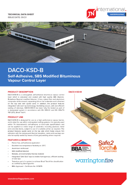 TNi DACO-KSD-B Self-Adhesive VCL - Datasheet