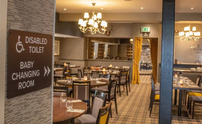 Rearo wall lining and bespoke cubicles were specified for the newly renovated River Inn