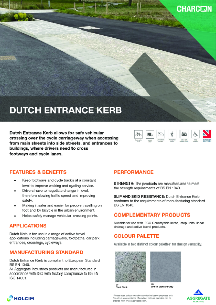 Dutch Entrance Kerbs TDS