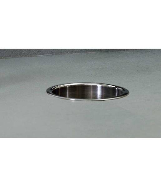 140 mm Countertop-Mounted Circular Waste Chute B-529