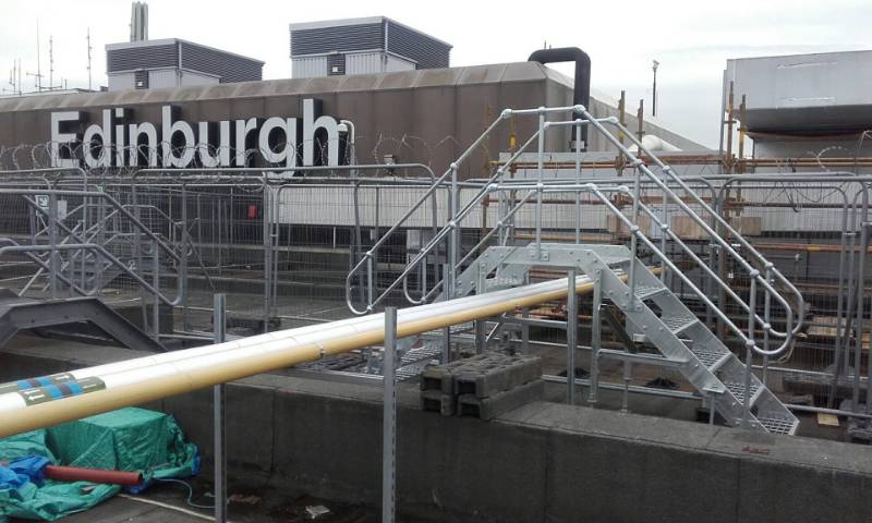 Industrial stair system - Edinburgh Airport