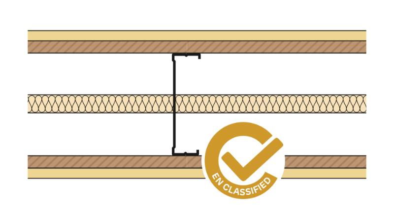 Siniat Single Frame Metal Stud Partition CS14R-15Un18Ply-25G - Metal Stud Partitioning