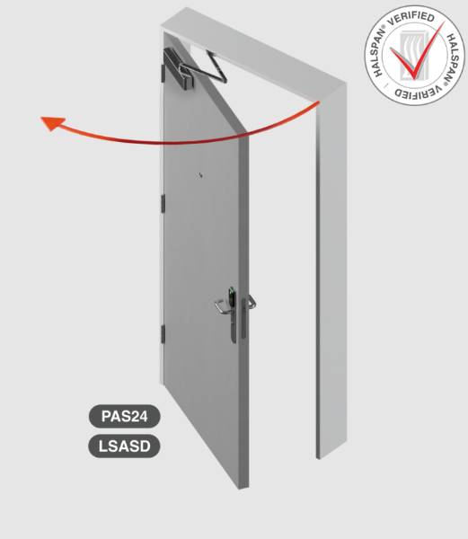 Halspan DS5600-LSASD+SBD+AC | Internal Timber Door System - Latched Single Action Single Door + SBD