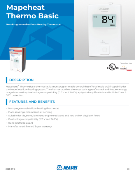 Mapeheat Thermo Basic