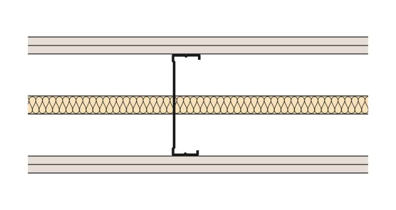 Siniat Single Frame Metal Stud Partition CS14R(400)-212St-25G - Metal Stud Partitioning
