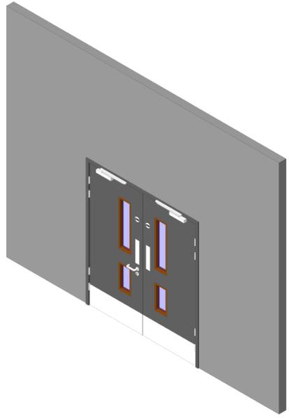 Education Range: Stairwell Doorset Double