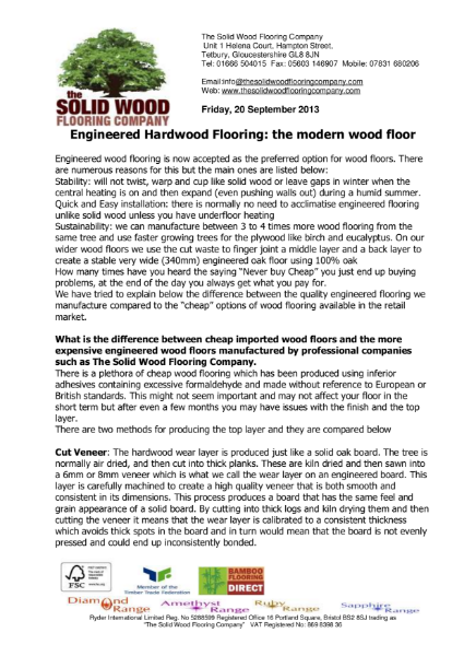 Comparing Cut & Sliced Veneered Hardwood Floors