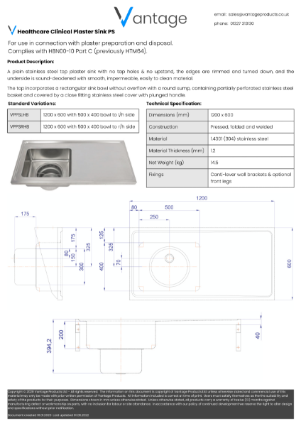 Product Data Sheet - VPPS