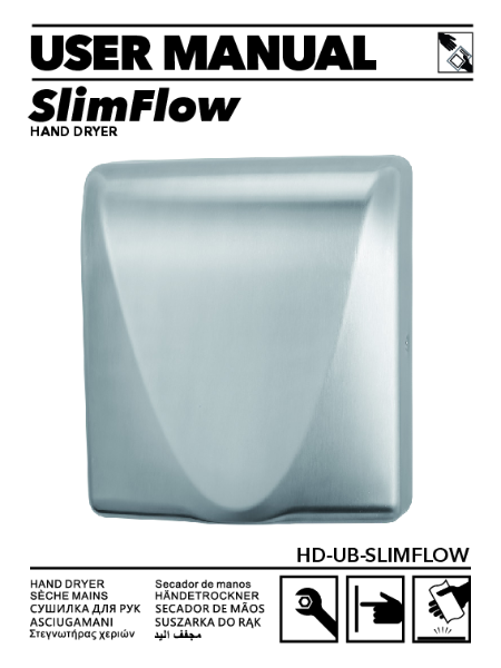 HD-UB-SLIMFLOW Hand Dryer Manual