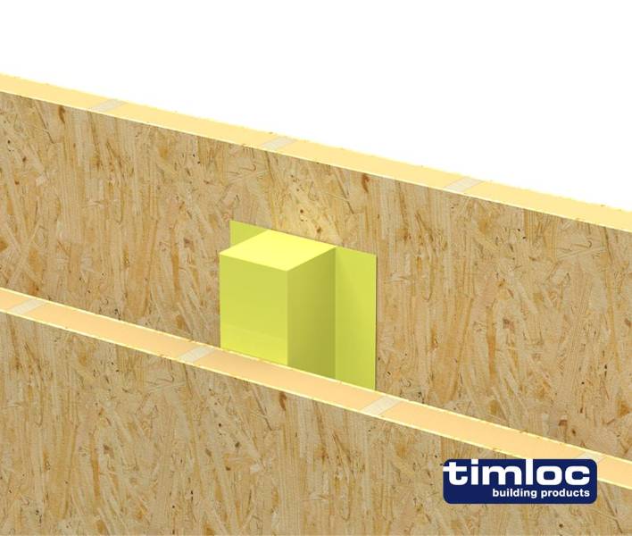 TTFRSTOP 60-Minute Fire-Rated Cavity Stop Sock For Timber-Timber Construction