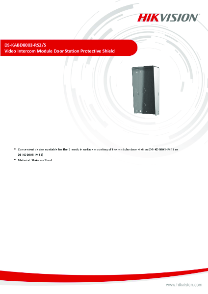 DS-KABD8003-RS2/S - Product Data Sheet