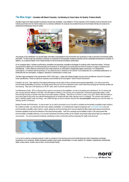 The Blue Angle Ecolabel