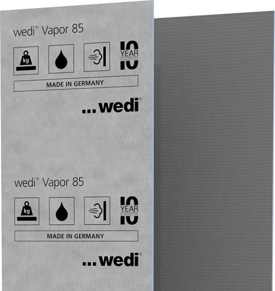 wedi Vapor 85  - XPS board with vapour barrier coating