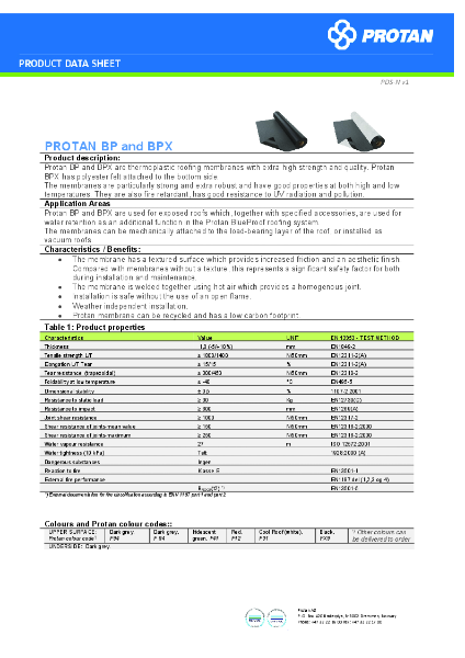 Protan BP and PBX Membranes