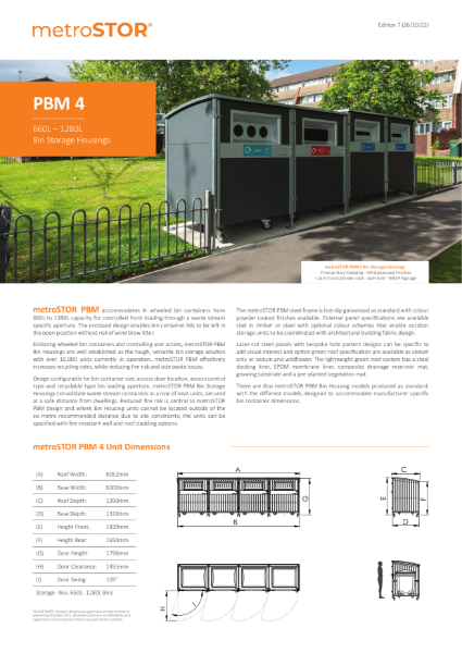 PBM 4 Data Sheets