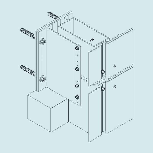 Allface F3 - Cladding Support Frame - Rainscreen Support System