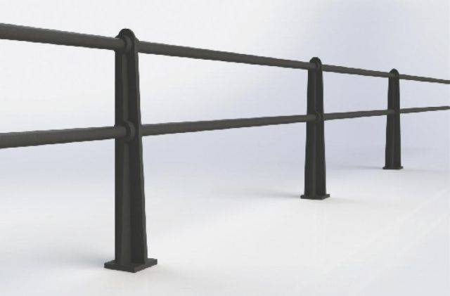 ASF Beaumont 2 Rail Cast Iron Post and Rail System