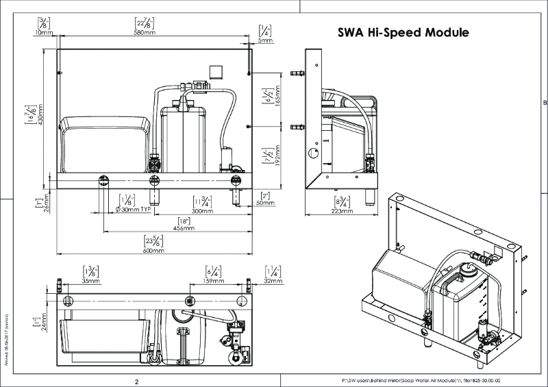 SWA Hi-Speed Module - Product Drawing