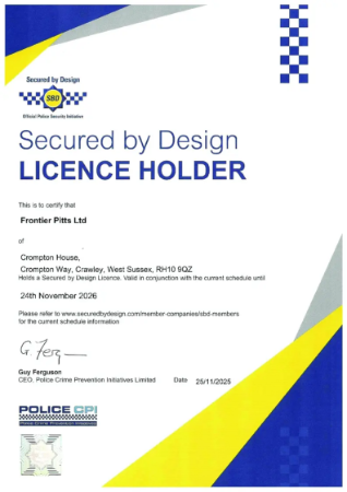 Secured by Design accredited