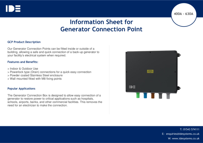 GCP 400-630 Data Sheet v1.0 | NBS Source