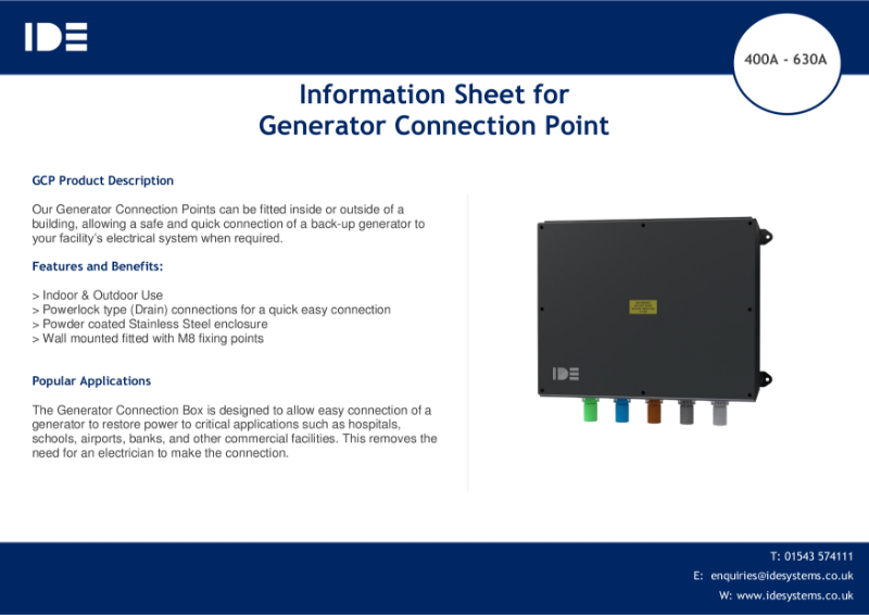 GCP 400-630 Data Sheet v1.0