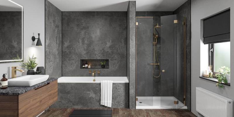 Mermaid Bathroom Wall Panels - Water Resistant HPL Wall Panels