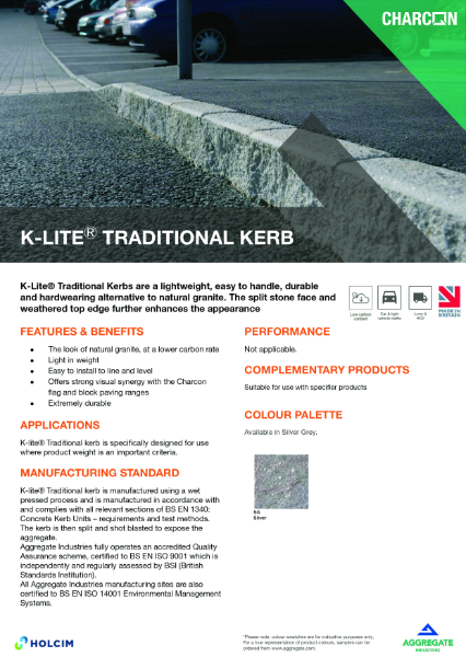 K-LiteⓇ Traditional Kerb TDS