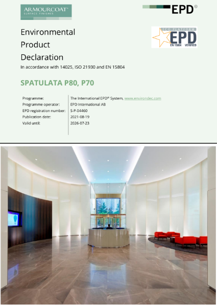 Armourcoat Polished Plaster SMG Topcoat - Environmental Product Declaration