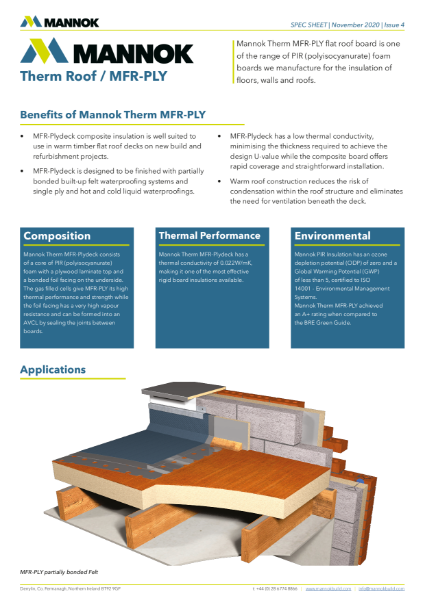 Mannok Therm Roof - MFR-PLY TDS