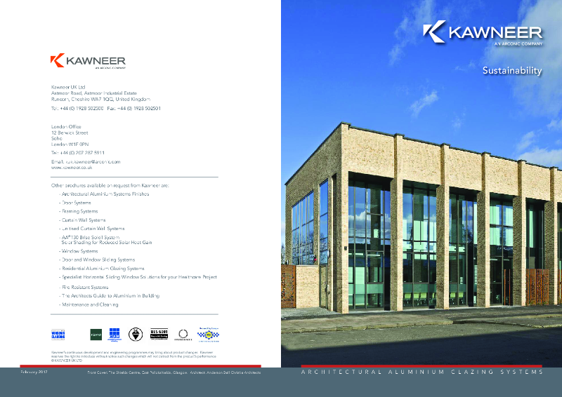 Kawneer Sustainability Brochure