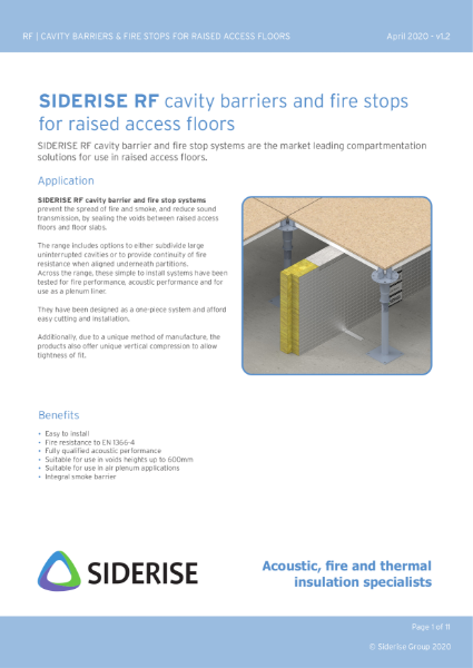 Raised access floor fire barriers v1.2