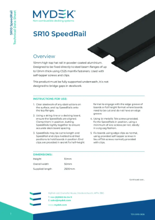 SpeedRail 10mm TDS