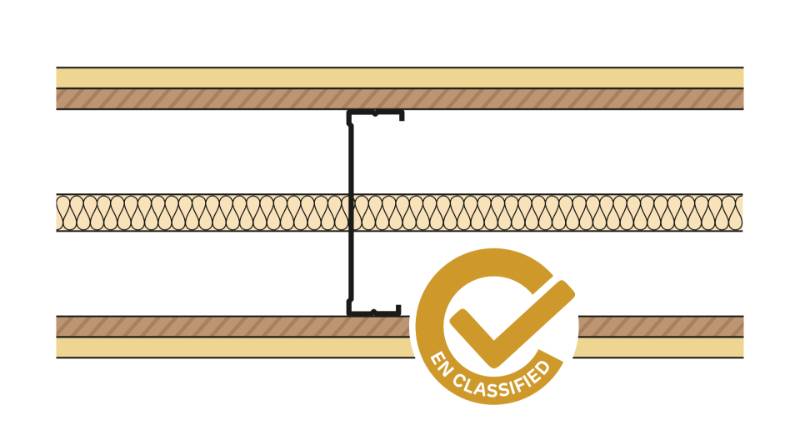 Siniat Single Frame Metal Stud Partition CS14R-15Un15Ply-25G - Metal Stud Partitioning