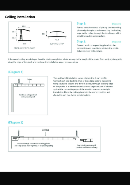 Ceiling Installation Detail Drawing