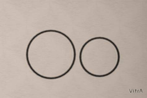 740-2495- Origin ABS mechanical flush plate, Brushed Nickel - Flush Plate