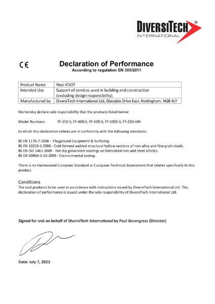 Declaration of Performance - Flexi-Foot-2023