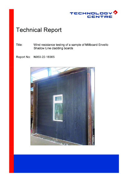 Shadow Line+ Wind Test Certificate