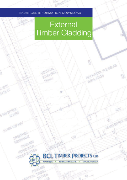 BCL External Timber Cladding Systems - Technical Summary