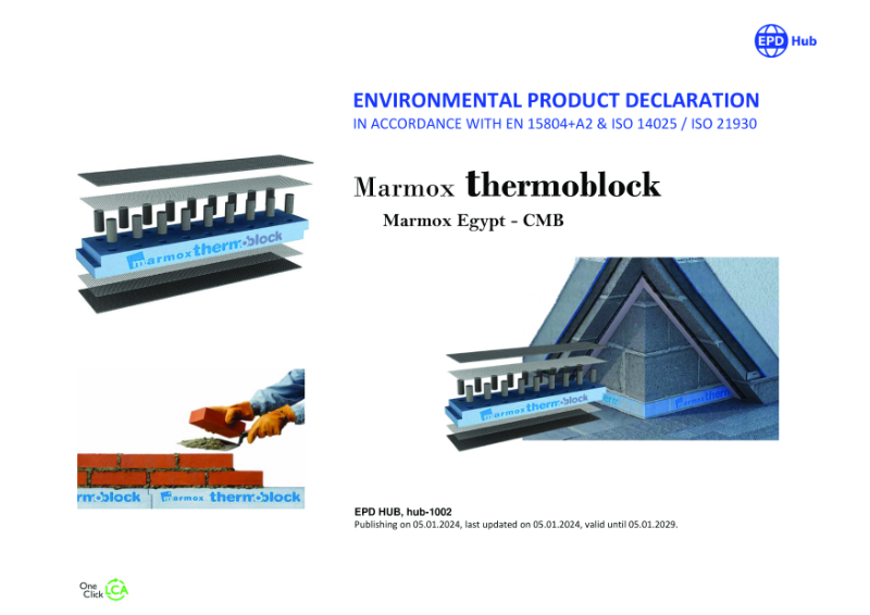 EPD - Marmox Thermoblock