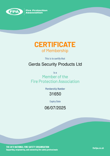 Member of the Fire Protection Association 