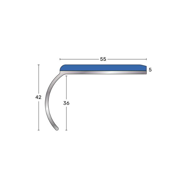 Q-Range Standard Aluminium Stair Nosings / Stair Edgings - Stair Nosing